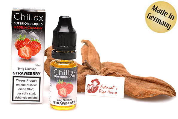 Chillex E-Zigarette E-Liquid "Medium" Erdbeere 10ml Chillex E-Zigarette E-Liquid "Medium" Erdbeere 10ml
